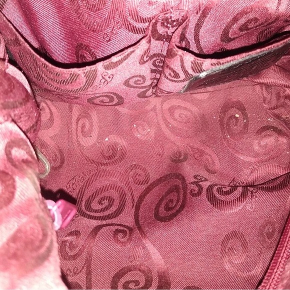 🖤 Brighton Black Leather Hobo Shoulder Bag With Silver Chain Strap Heart Charm - Picture 13 of 15